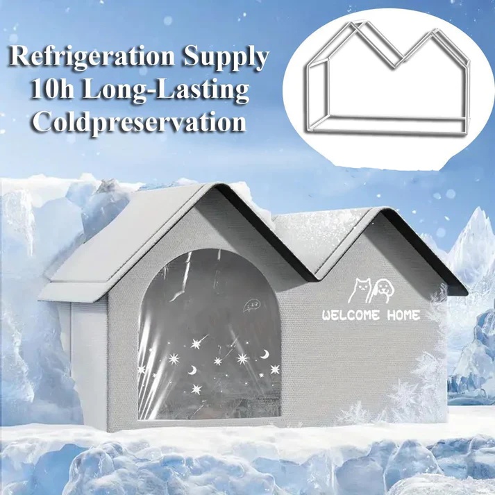 Air-Conditioned Pet House : 8-12 Hours Cooling