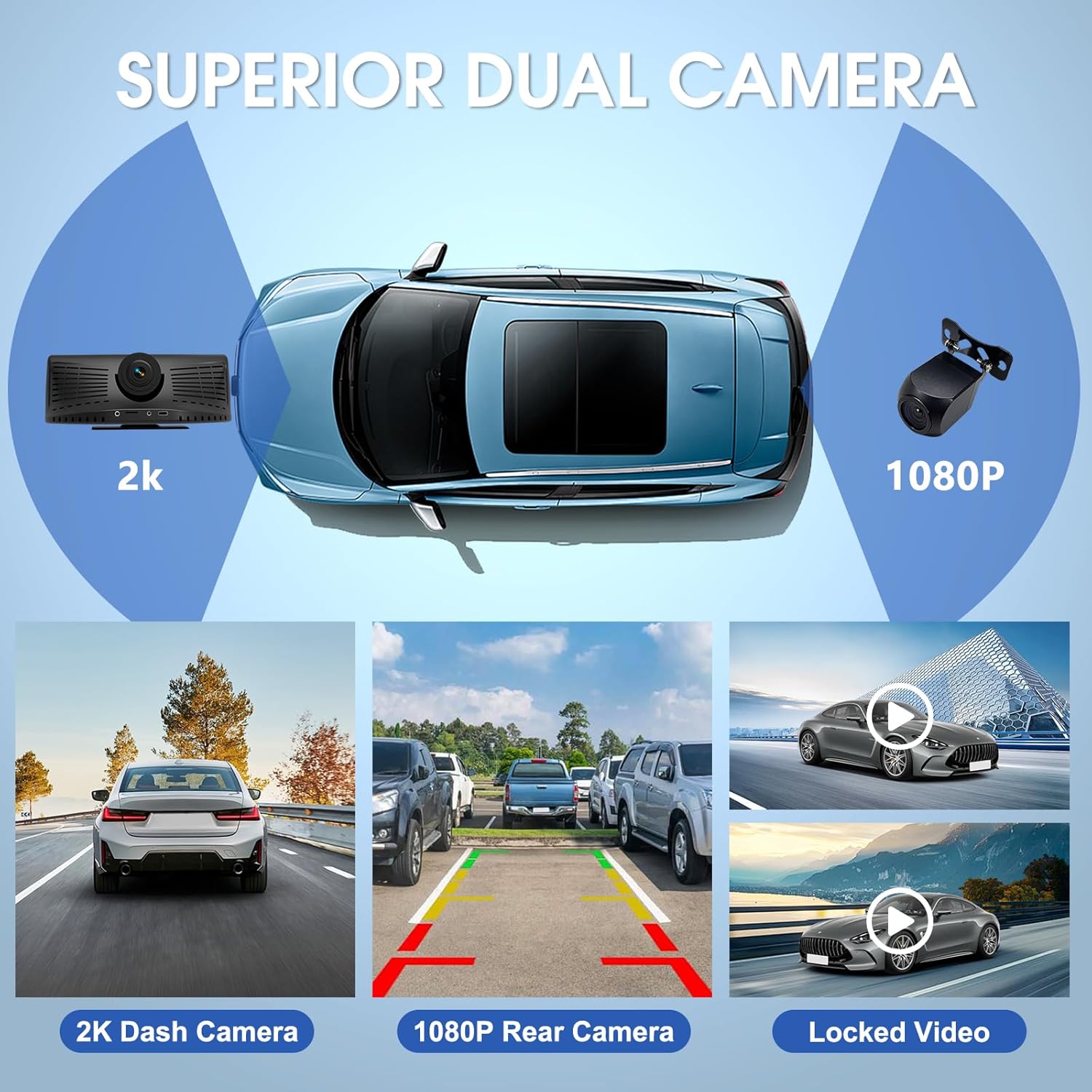 Wireless Portable Car Stereo with 8.1" Touchscreen