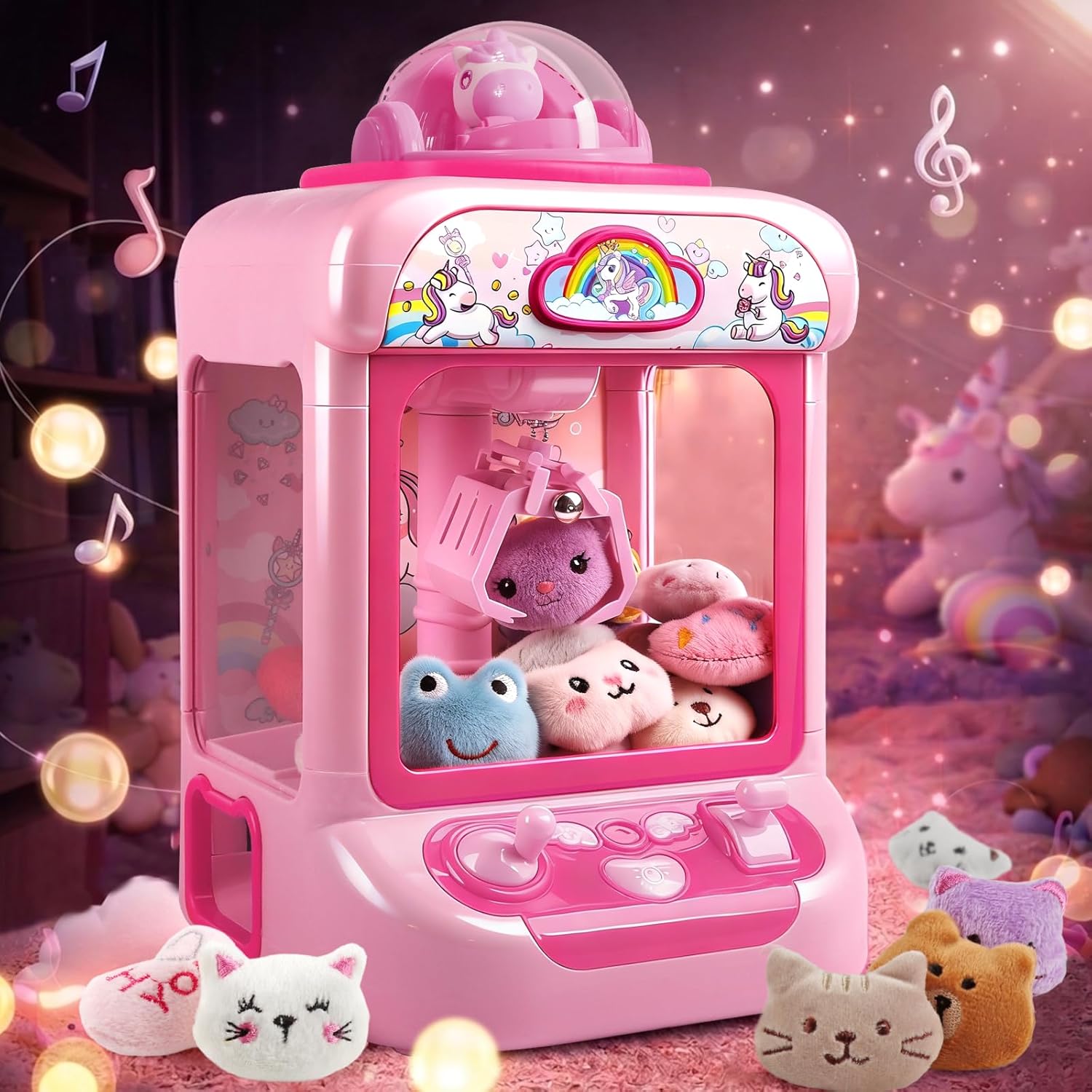 Kids Mini Claw Machine – Unicorn Candy Grabber Vending Toy