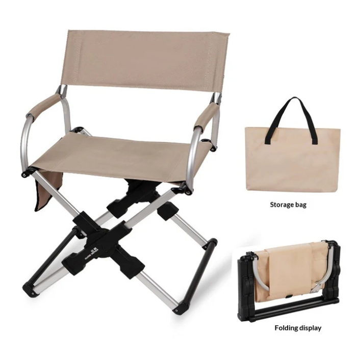 Quick-Open Camping Chair with Aluminum Alloy Frame