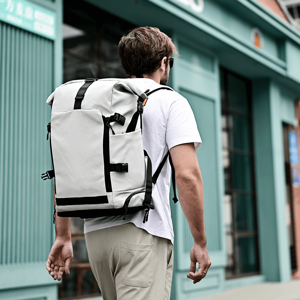 Floating Roll-Top Cycling Backpack with Mount Kit