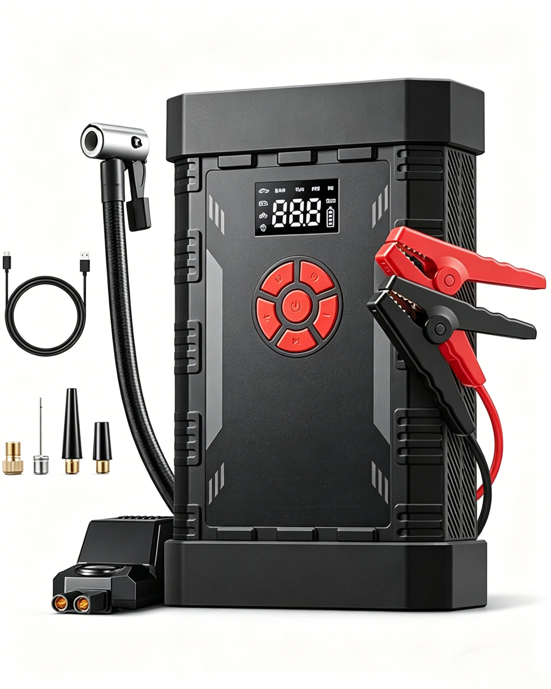 Portable car battery emergency starter