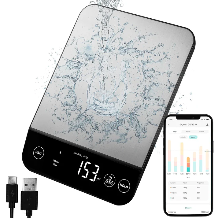 Smart Food Kitchen Scale with Nutritional Calculator