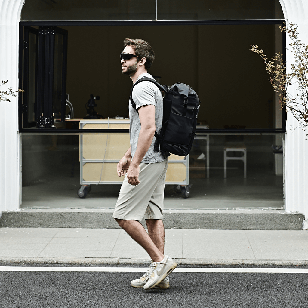 Floating Roll-Top Cycling Backpack with Mount Kit