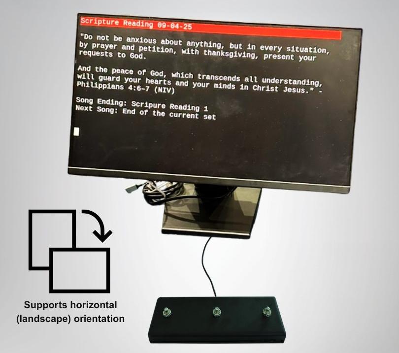 Portable Teleprompter Display System