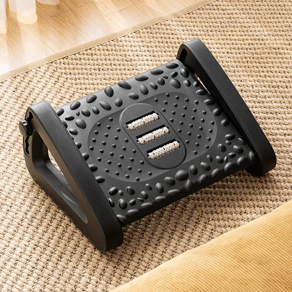 Adjustable Footrest – Ergonomic Office Foot Stool with Massage Surface