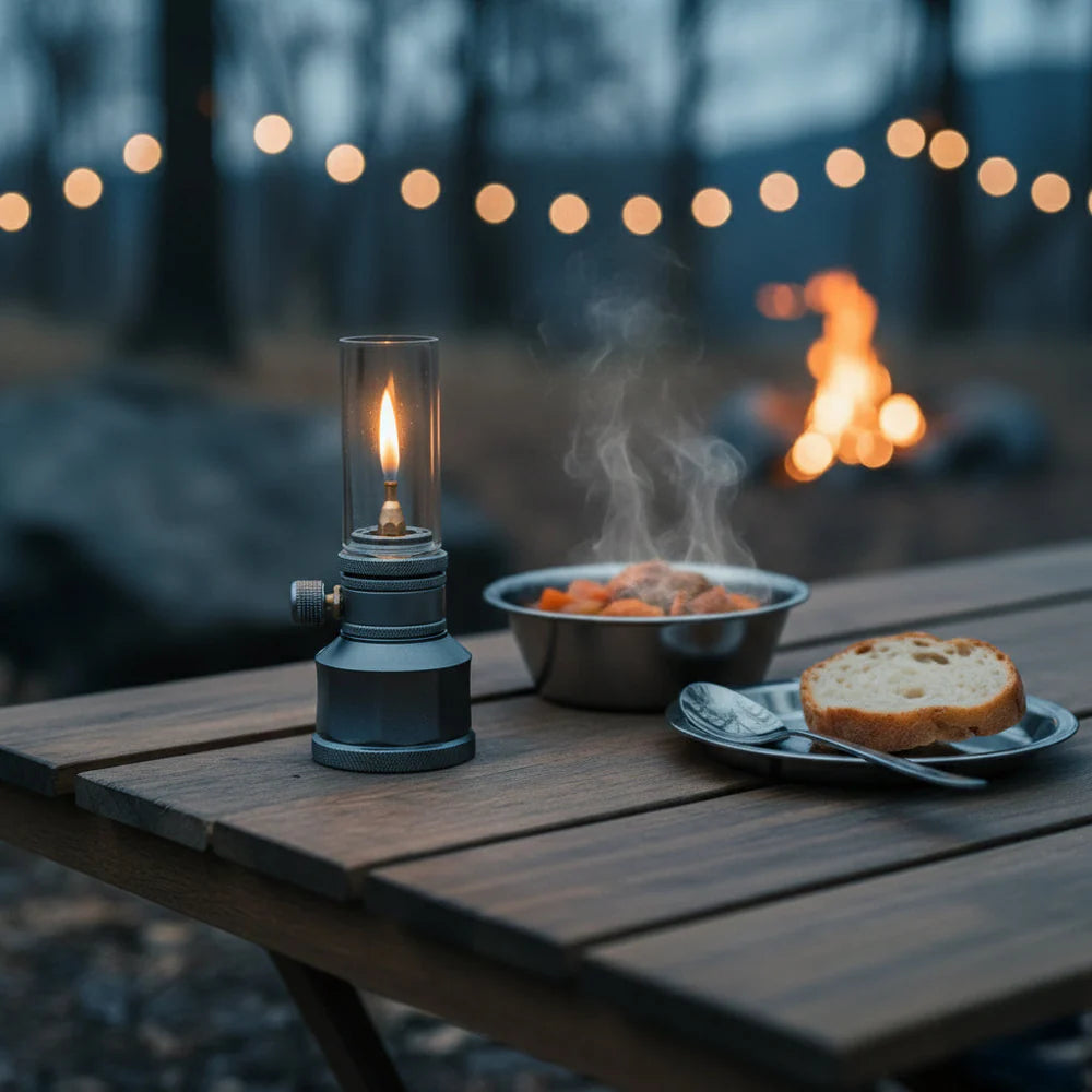 Mountain Peak Campsite Lamp – Portable Butane Lantern