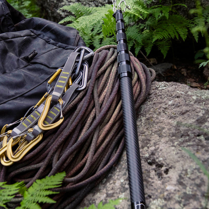 Professional Carbon Fiber Climbing Rope Clamp with Aluminum Lock