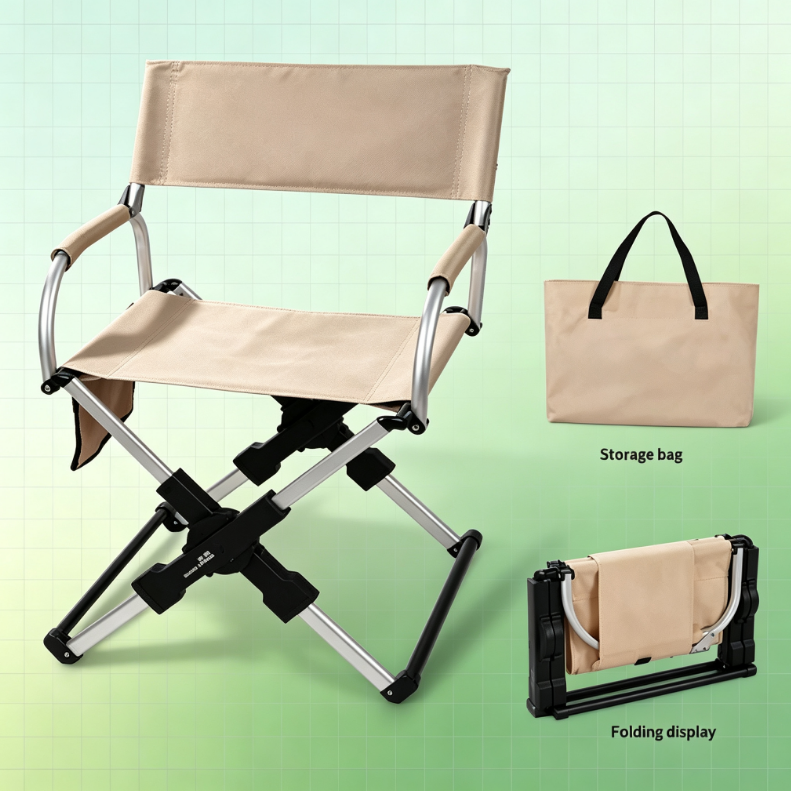 Quick-Open Camping Chair with Aluminum Alloy Frame
