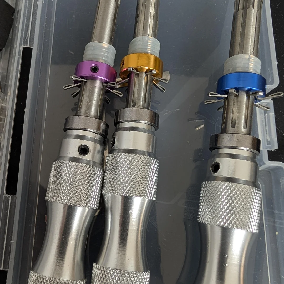 Tubular 7-Pin Lock Practice Tool Set – Stainless Steel Adjustable Tool