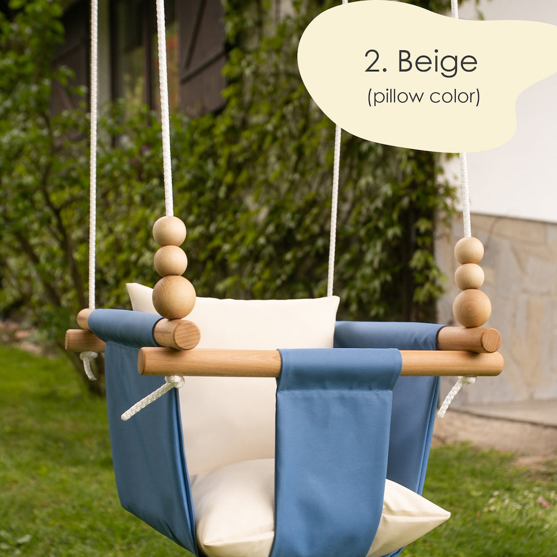 Indoor & Outdoor Baby Swing with Bead Toys
