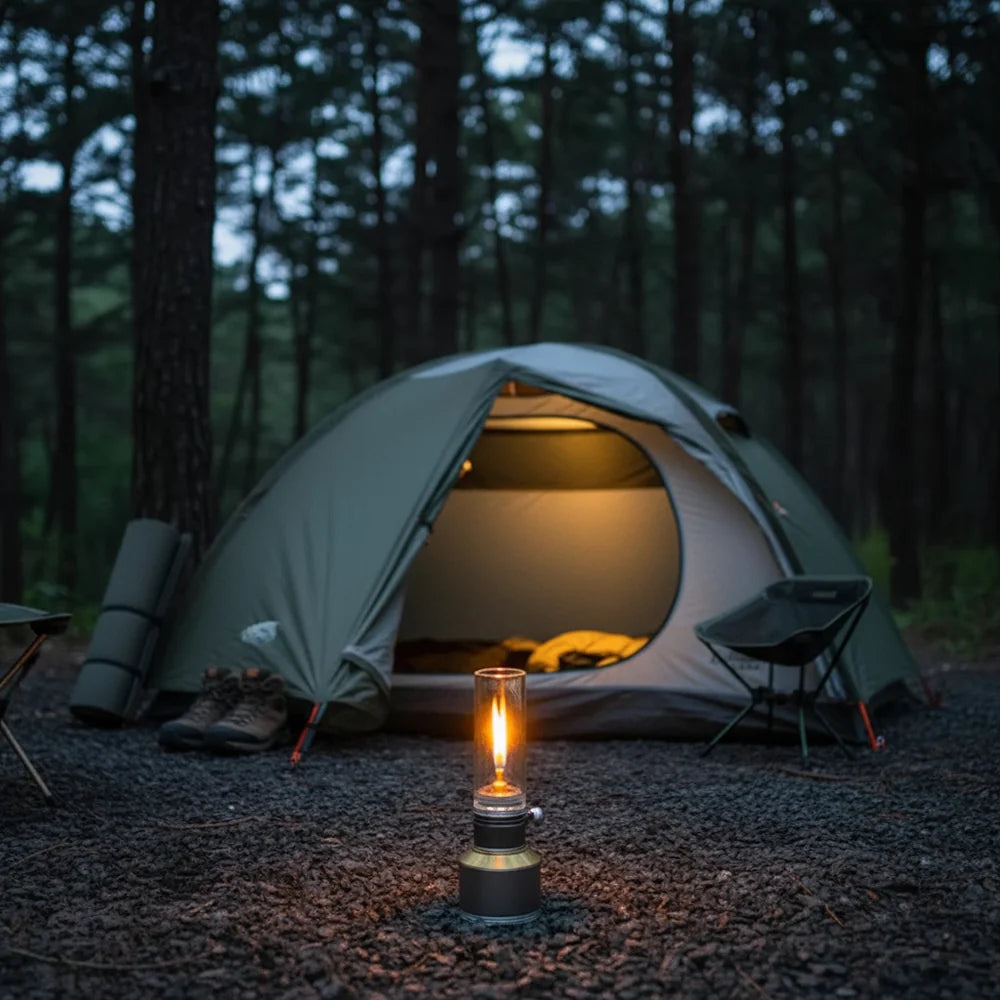 Mountain Peak Campsite Lamp – Portable Butane Lantern