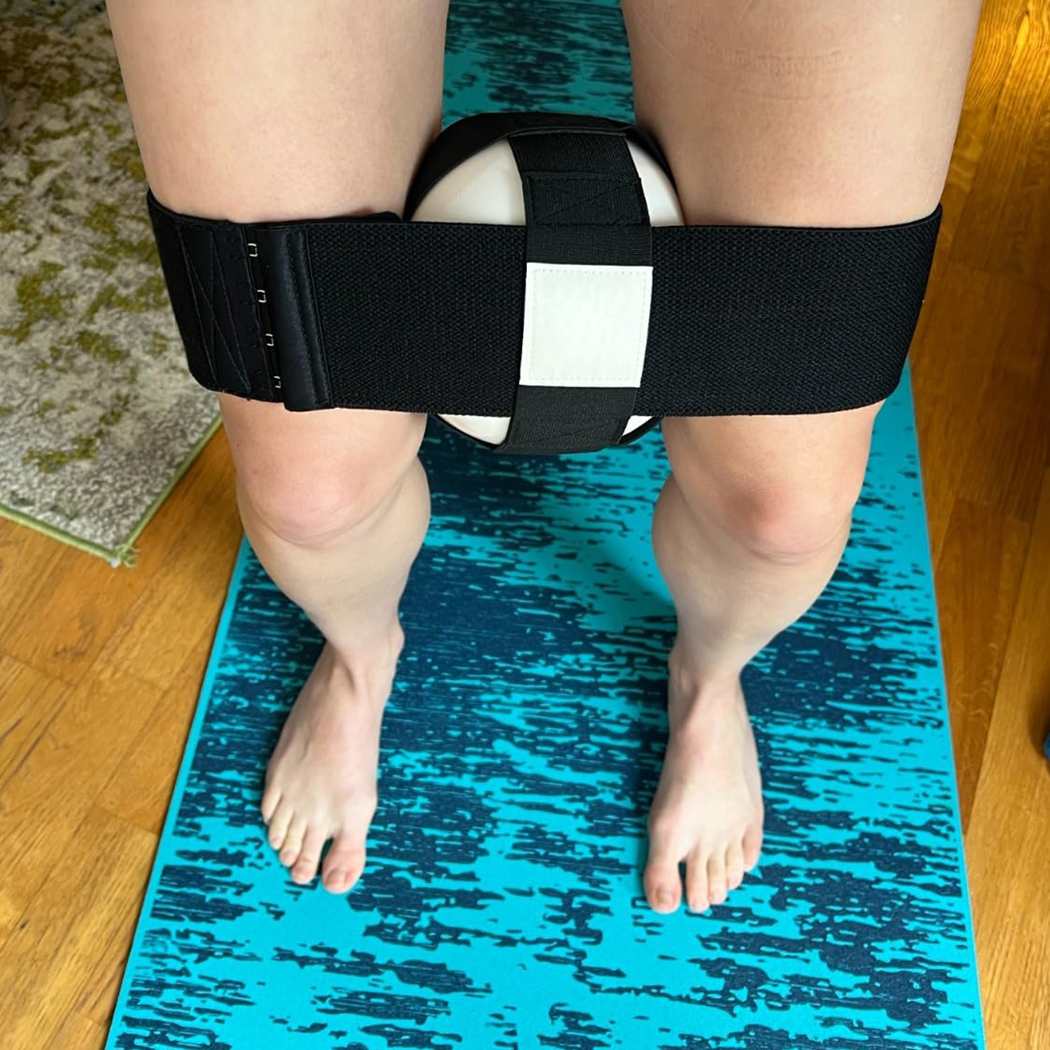 Home exercise ball and resistance band