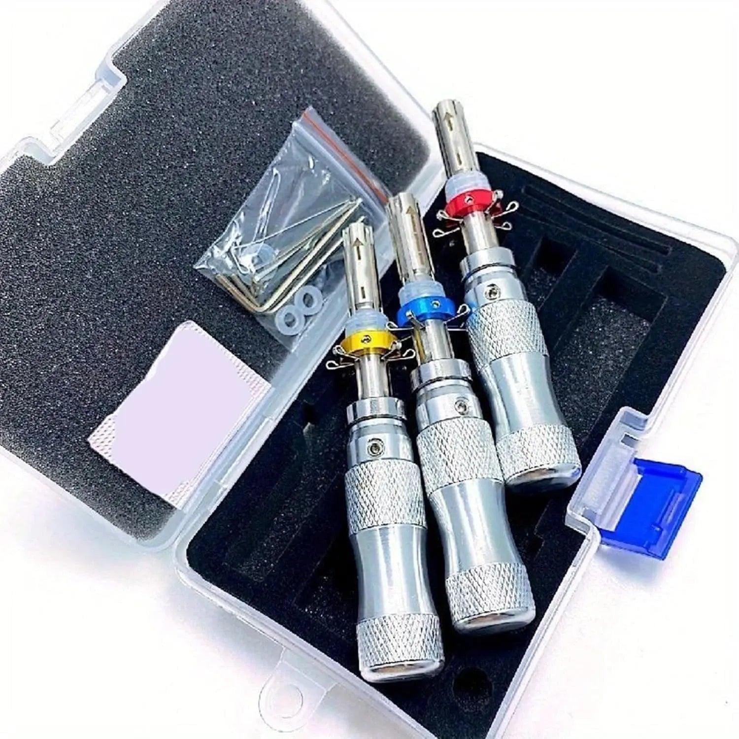 Tubular 7-Pin Lock Practice Tool Set – Stainless Steel Adjustable Tool