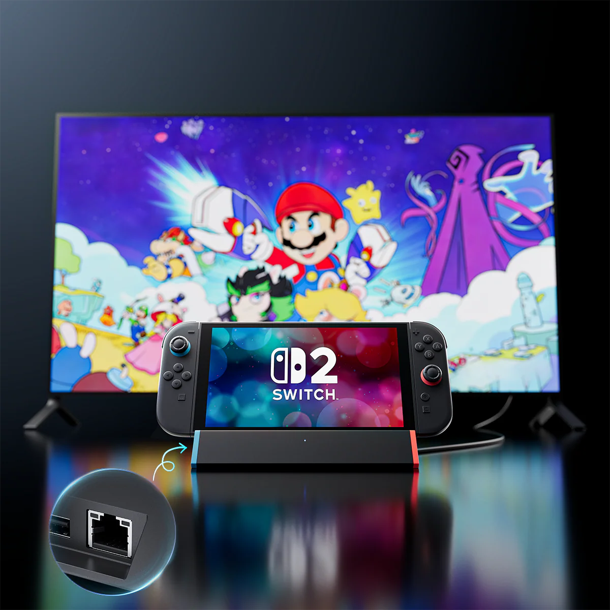 Portable Docking Station for Nintendo Switch 2 – Ultra-Compact