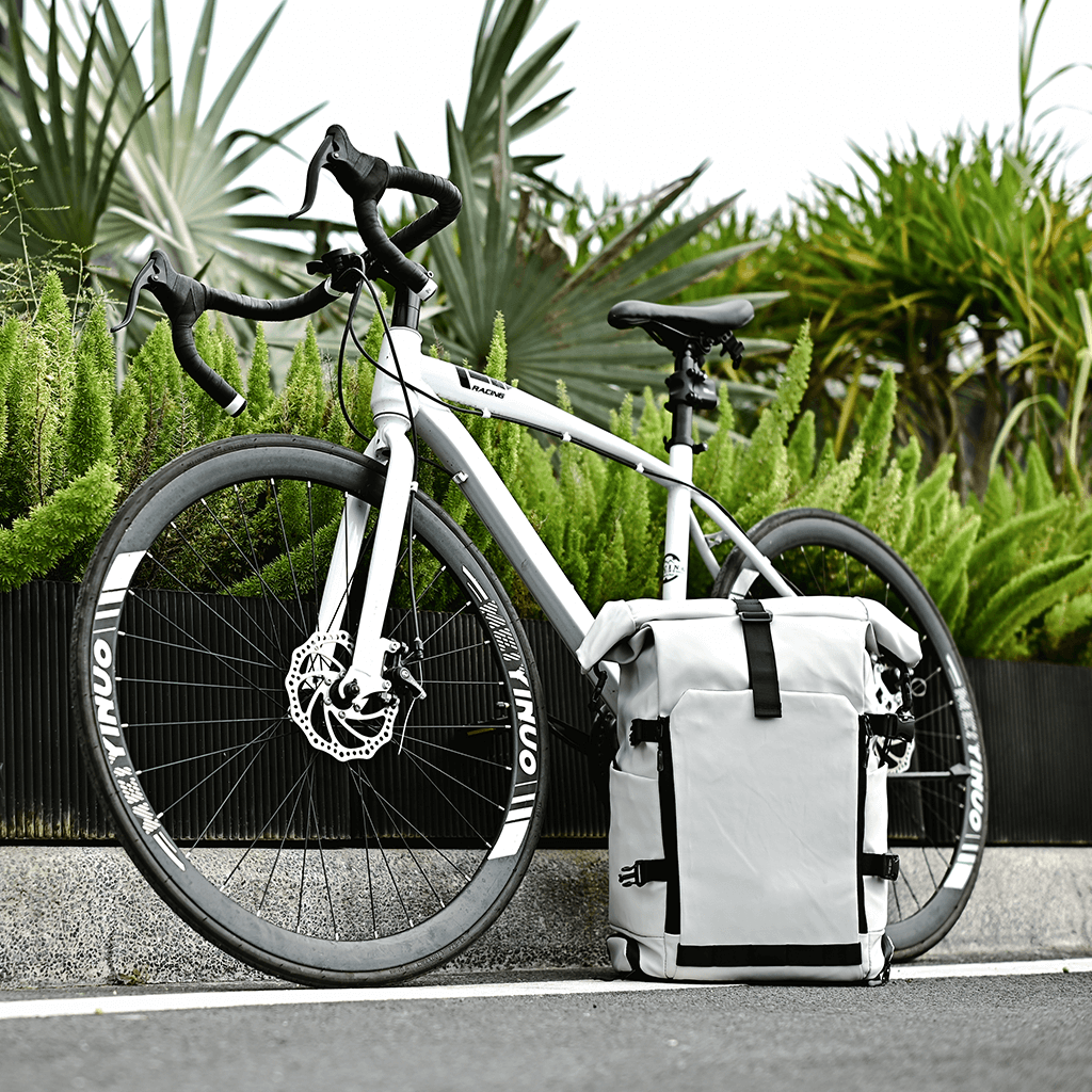 Floating Roll-Top Cycling Backpack with Mount Kit
