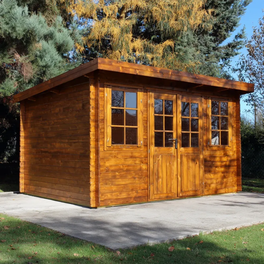 Cobertizo de Madera 300x250x220 cm – Natural – Diseño Clásico