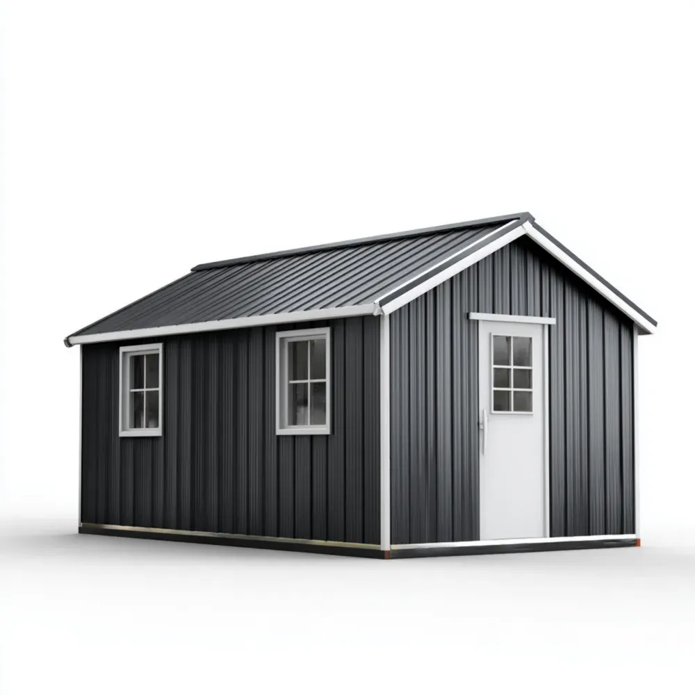 Cobertizo de Almacenamiento Metálico 300x200x240 cm - Gris Antracita