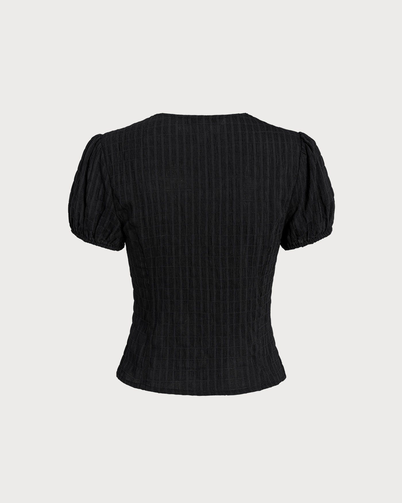 Jacquard Lace Button Blouse
