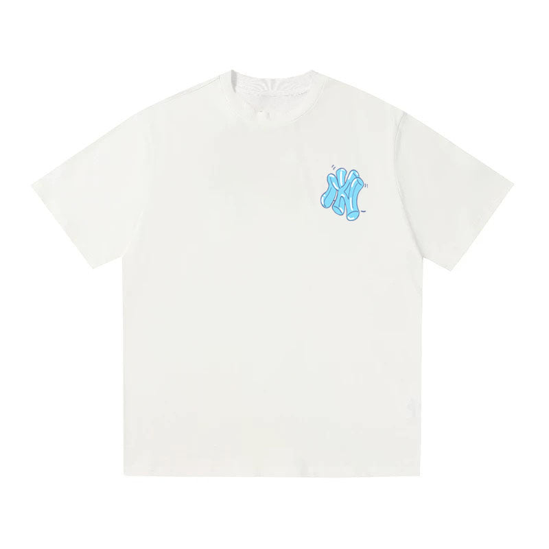 MLB Kaos Logo Seri Huruf, Unisex  M-223 Ada 3 Pilihan Warna