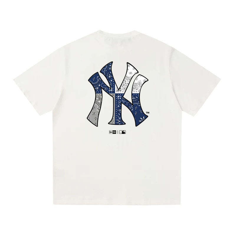 MLB Kaos Logo Seri Huruf, Unisex  M-220 Ada 3 Pilihan Warna