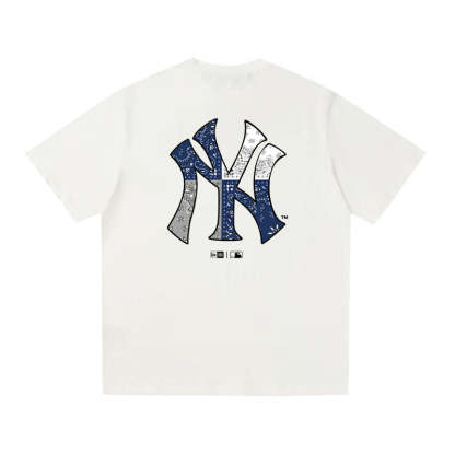 MLB Kaos Logo Seri Huruf, Unisex  M-220 Ada 3 Pilihan Warna