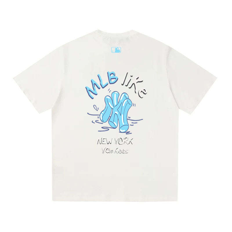 MLB Kaos Logo Seri Huruf, Unisex  M-223 Ada 3 Pilihan Warna