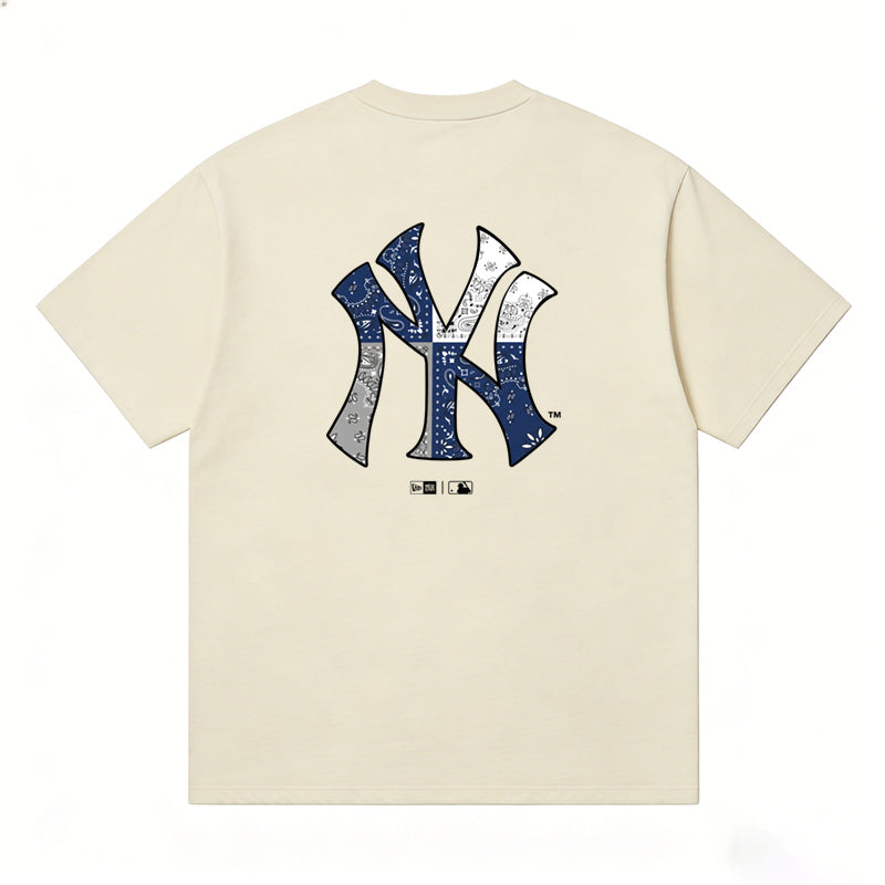 MLB Kaos Logo Seri Huruf, Unisex  M-220 Ada 3 Pilihan Warna