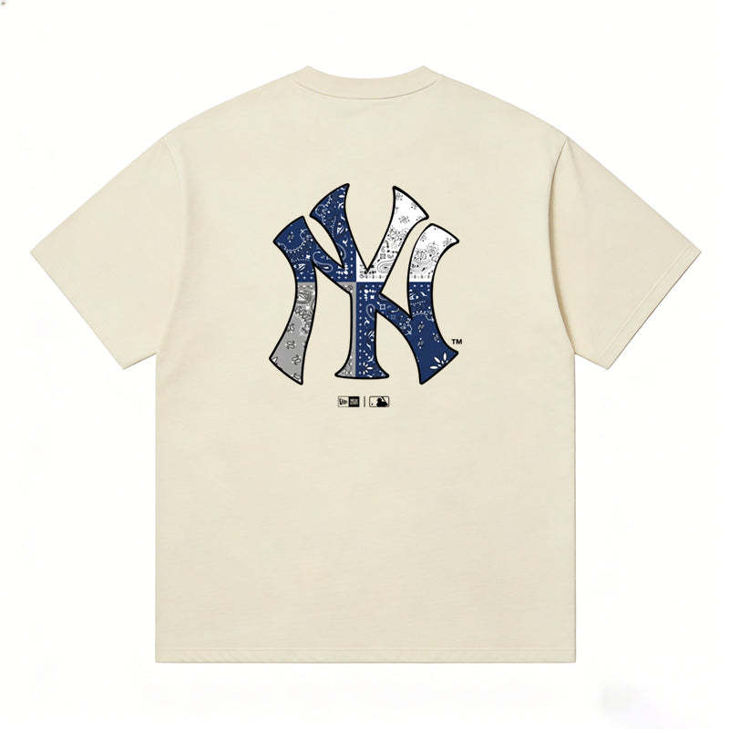 MLB Kaos Logo Seri Huruf, Unisex  M-220 Ada 3 Pilihan Warna