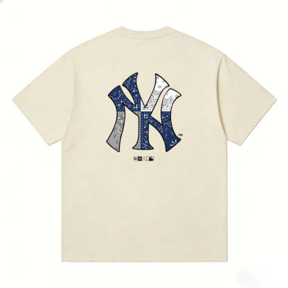 MLB Kaos Logo Seri Huruf, Unisex  M-220 Ada 3 Pilihan Warna