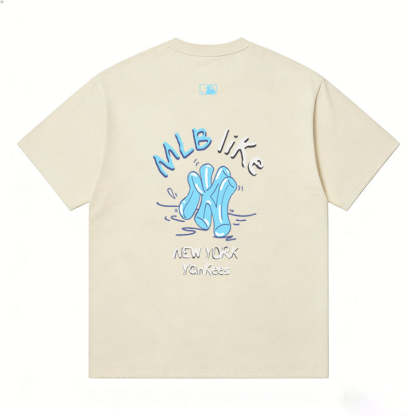 MLB Kaos Logo Seri Huruf, Unisex  M-223 Ada 3 Pilihan Warna
