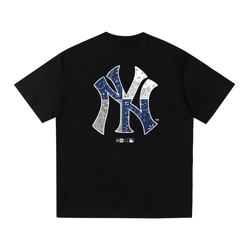 MLB Kaos Logo Seri Huruf, Unisex  M-220 Ada 3 Pilihan Warna