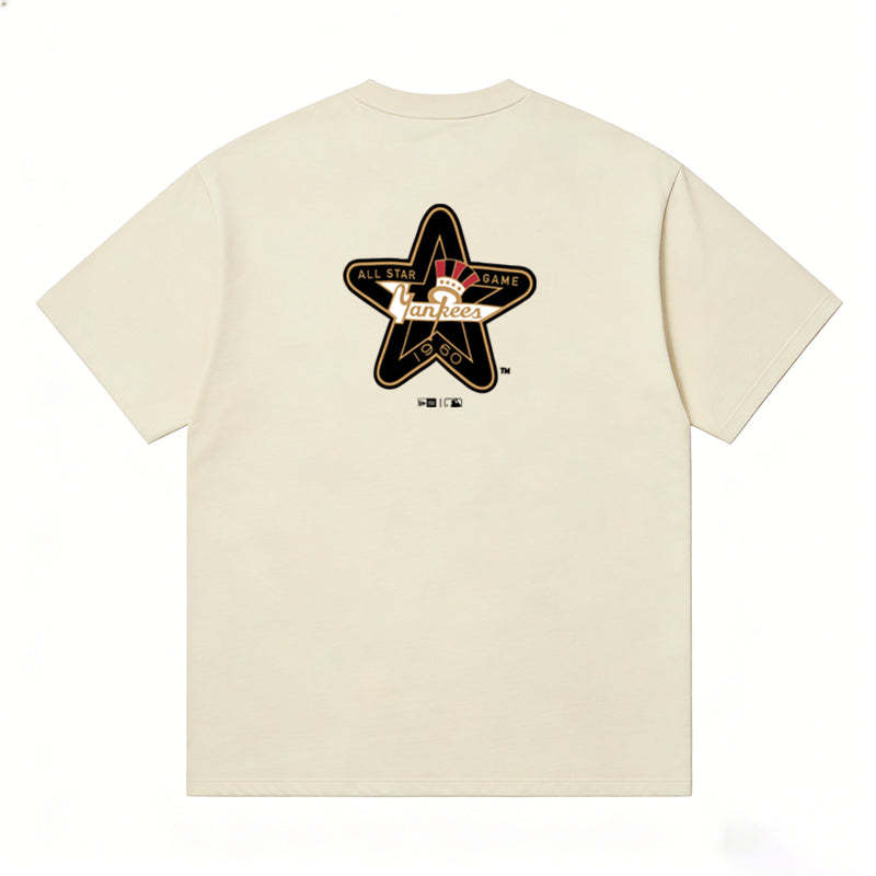 MLB Kaos Logo Seri Huruf, Unisex  M-221 Ada 3 Pilihan Warna