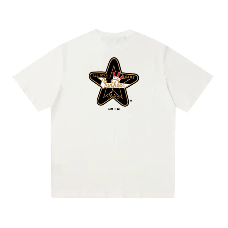 MLB Kaos Logo Seri Huruf, Unisex  M-221 Ada 3 Pilihan Warna