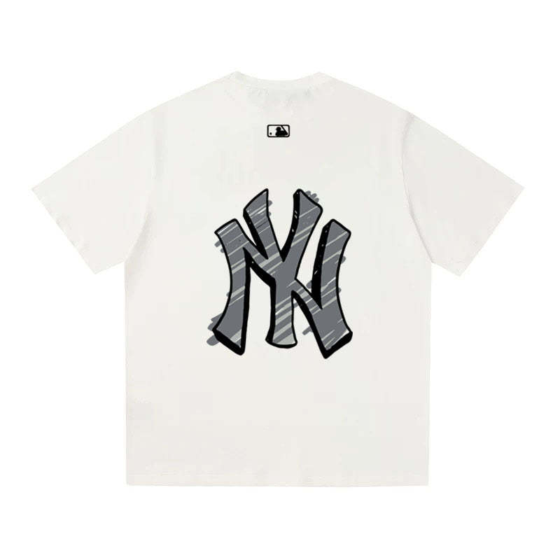 MLB Kaos Logo Seri Huruf, Unisex  M-225 Ada 3 Pilihan Warna