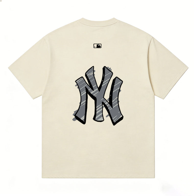 MLB Kaos Logo Seri Huruf, Unisex  M-225 Ada 3 Pilihan Warna