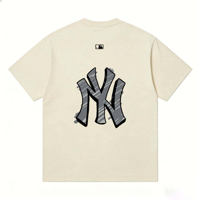MLB Kaos Logo Seri Huruf, Unisex  M-225 Ada 3 Pilihan Warna