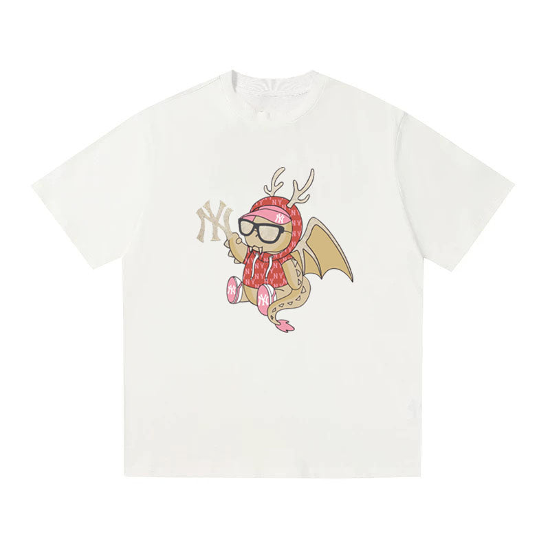 MLB Kaos Logo Seri Huruf, Unisex  M-227 Ada 3 Pilihan Warna