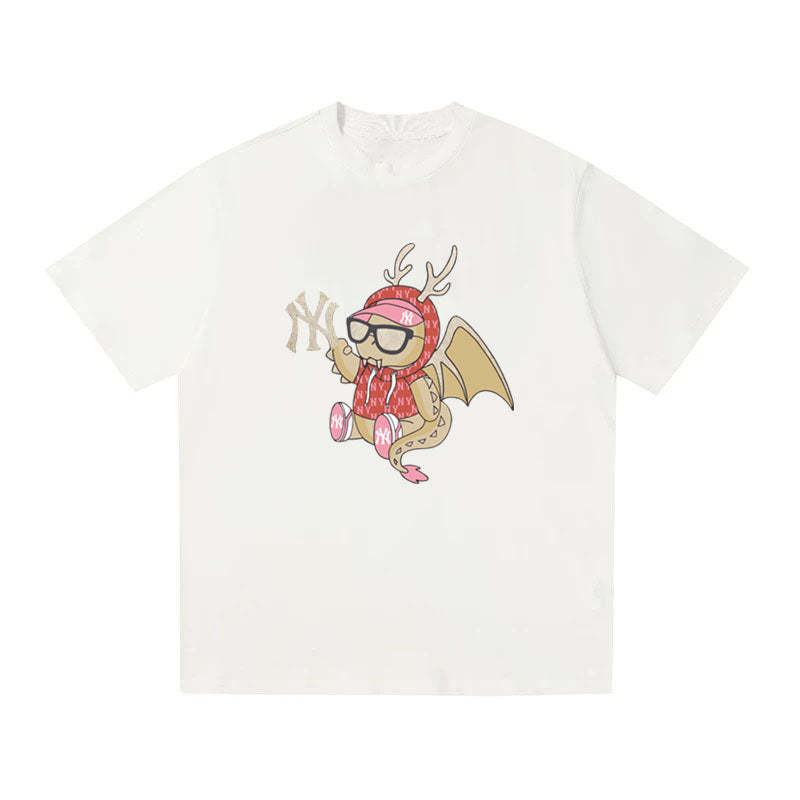 MLB Kaos Logo Seri Huruf, Unisex  M-227 Ada 3 Pilihan Warna