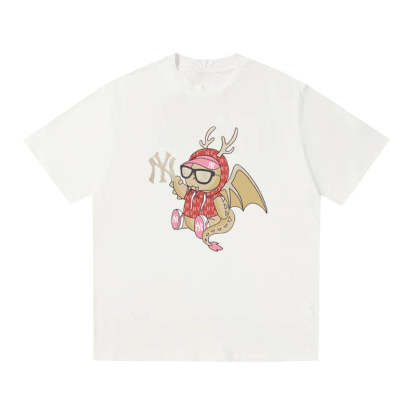 MLB Kaos Logo Seri Huruf, Unisex  M-227 Ada 3 Pilihan Warna