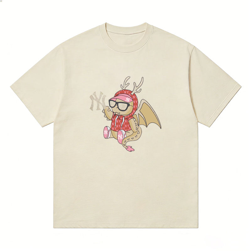 MLB Kaos Logo Seri Huruf, Unisex  M-227 Ada 3 Pilihan Warna