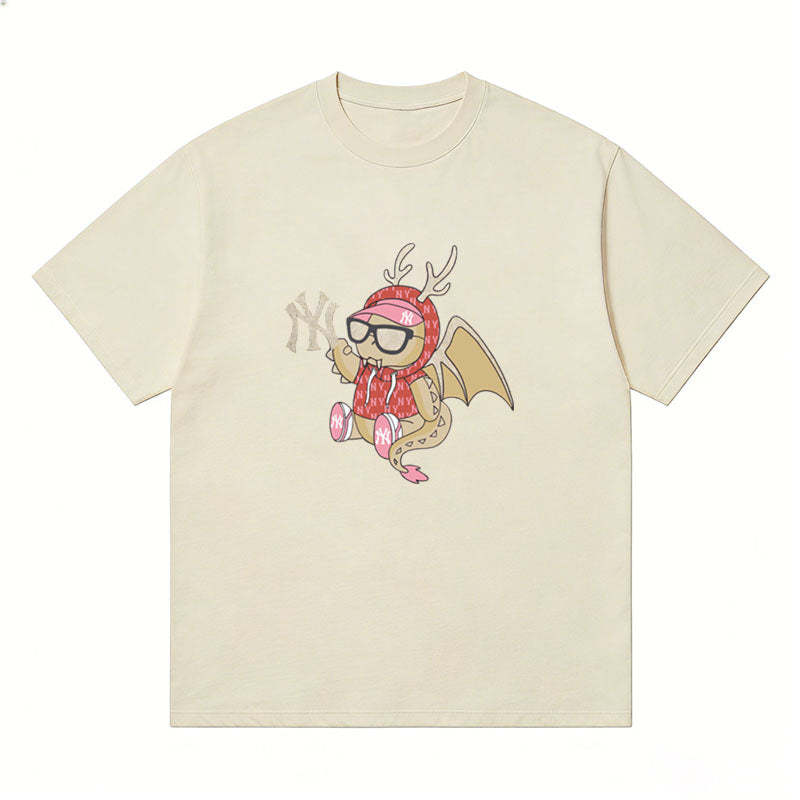 MLB Kaos Logo Seri Huruf, Unisex  M-227 Ada 3 Pilihan Warna