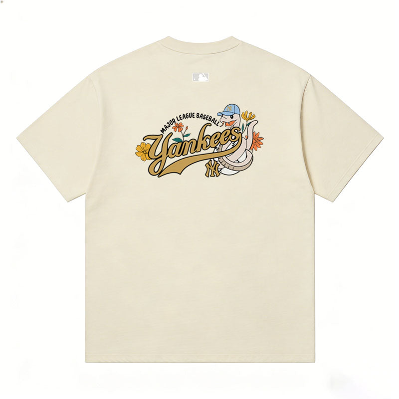 MLB Kaos Logo Seri Huruf, Unisex  M-228 Ada 3 Pilihan Warna