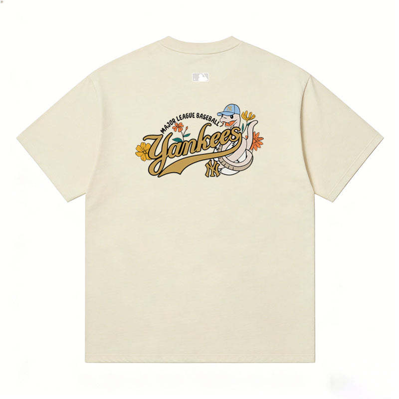 MLB Kaos Logo Seri Huruf, Unisex  M-228 Ada 3 Pilihan Warna