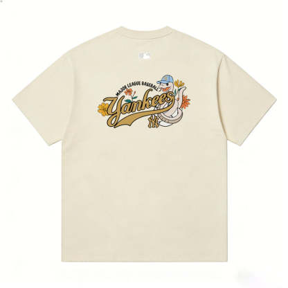 MLB Kaos Logo Seri Huruf, Unisex  M-228 Ada 3 Pilihan Warna