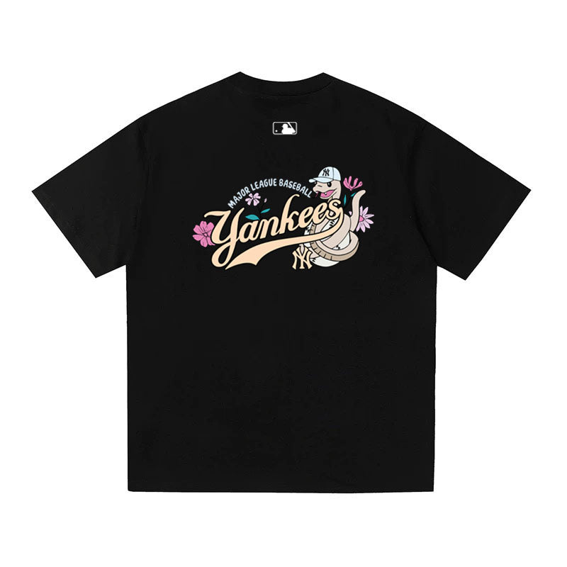 MLB Kaos Logo Seri Huruf, Unisex  M-228 Ada 3 Pilihan Warna