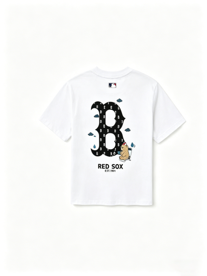 MLB Kaos Logo Seri Huruf, Unisex  M-241 Ada 2 Pilihan Warna