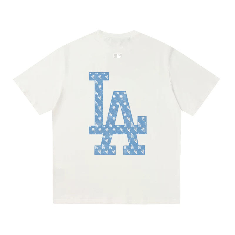 MLB Kaos Logo Seri Huruf, Unisex  M-214 Ada 3 Pilihan Warna