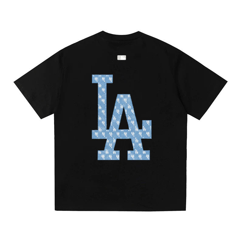 MLB Kaos Logo Seri Huruf, Unisex  M-214 Ada 3 Pilihan Warna
