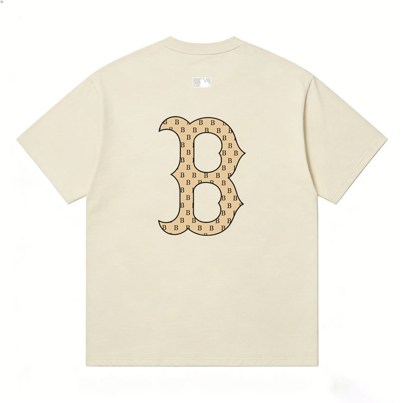 MLB Kaos Logo Seri Huruf, Unisex  M-215 Ada 3 Pilihan Warna